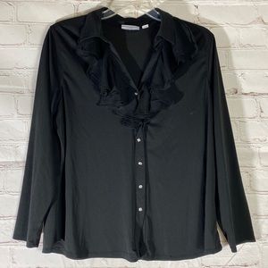 Avenue Ruffled Collar Shirt